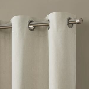 Eclipse Corte Solid Blackout Grommet Top 37x63" Vanilla Curtain Panel*